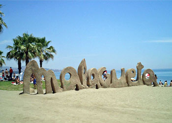 best beaches in Malaga city