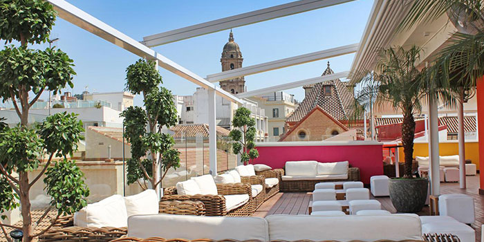 Las mejores terrazas de hoteles en Málaga