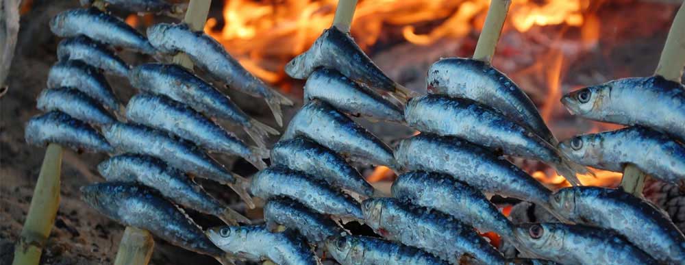 espetos of sardines-Eat to Malaga in summer